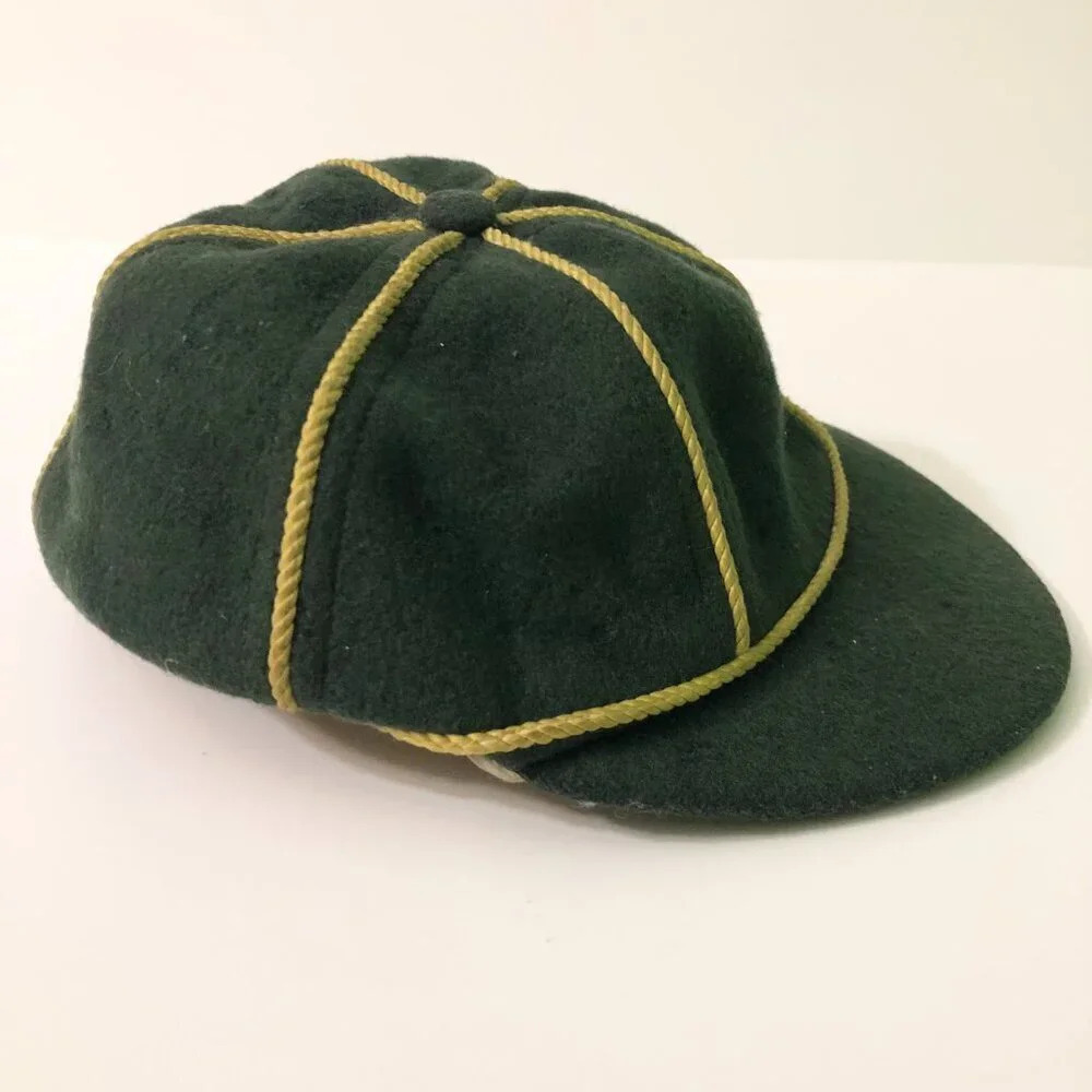 Vintage 60s Wolf Cub Scouts Cap Kids  Boy Scout Stains No Size